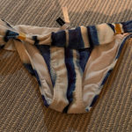 Vix Paula Hermanny Striped Bikini Bottom with Bow Photo 0