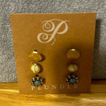 Set of three pierced plunder earrings brand new, never used.​​ Photo 0