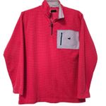Southern Marsh  FieldTec Quarter Zip Pullover Waffle Fleece Hot Pink Size SMALL Photo 1