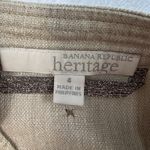 Banana Republic Heritage Sz 4 Flax Safari Jacket Utility Beige Sustainable Boho Photo 4