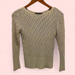 Adrienne Vittadini Beautiful Vintage 90’s-Y2K tan silk cable knit sweater luxe Photo 1