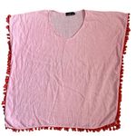Tuckernuck Pomander Place Katie Caftan PomPom Cover Up Pink Size Small/ Medium Photo 6