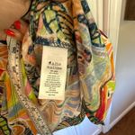 C&C California C&C linen tropical collared midi dress M Photo 4