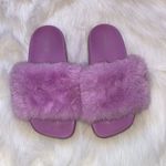 Charlotte Russe  Fur Slides With Rhinestones On The Side Photo 1