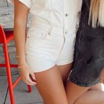 ZARA White  Denim Romper Photo 0