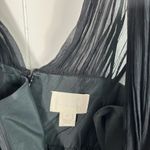 J.Crew 100% Silk Crepe Textured V-Neck Mesh Shoulder Dress Formal Cocktail 4 Photo 1