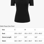 Belle Pogue elegant retro top Black Photo 2