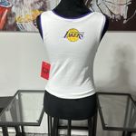 Nba White and Purple Los Angeles Tank Top Photo 2