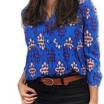 Anthropologie  Maeve Woodland Walk Aztec Tribal Top Photo 0