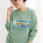 Aerie AE  the sweat everyday crew sweatshirt sz lg super soft & comfy Like New Photo 0