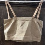 Seamless Tan Bandeau Bra Size XL Photo 3