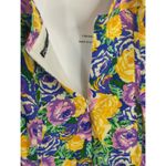 ZARA  Green Purple Yellow Floral Mini Corset Dress Womens Large Coquette Girl Photo 7