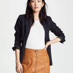 Free People  Faux Leather A-Line Mini Skirt Photo 0