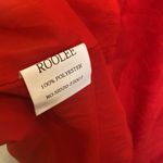 Roolee Women’s Red Midi Dress Floral Detail NWT Sz M Polyester Shift Style Photo 7