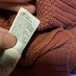 American Eagle  Rust Henley Sweater | Lightweight Knit Long Sleeve Photo 3