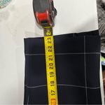 Ann Taylor Navy Blue Windowpane Plaid Pencil Career Business Skirt Size 0 Church Photo 7