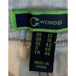 Christian Siriano Womens Jeans Size 12 Light Blue Denim Straight Leg Designer Photo 1