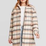 Universal Threads NWT Universal Thread Mid Length Plaid Shirt Jacket Size XS Photo 0