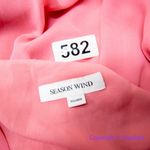 Vintage chiffon pink dress faux wrap top and skirt lace,ā size 150/80A Photo 13