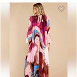 Aura NWT Celestial Psychedelic Maxi Dress Flowy Tie Back Relaxed Oversized OSFM Photo 3