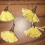 These Three Boutique Yellow tassle 2 layer earrings Photo 1