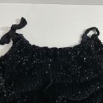 Free People NWT  Nova Black Sequin‎ Halter Neck Mini Dress Tunic Top Size Small Photo 10