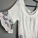 Torrid  White Floral Embroidered Off Shoulder‎ Top Plus Size 1X 14-16 Gauze NWT Photo 3