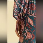 Farm Rio M Teal Pink Seashell Tapestry Lenzing™ Ecovero™ Viscose Maxi Dress NWT Photo 5