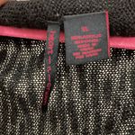 Open Front Fringe Knit Vest Black Size XL Photo 4