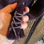 Vintage Y2K Purple Lattice Floral Sweater Size S Green Photo 5