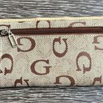 Guess Vintage  Saddle Black Credit Card Faux Patent Ostrich Checkbook Wallet Photo 13