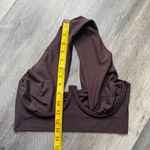 Expreso Brown Club Top Elastic Cross Back Deep Plunge 6 Photo 8