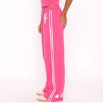 White Fox Boutique  All Star Season Track Pants 32” Pink Size XL NWT Photo 1