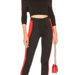 Revolve Lovers + Friends Johnny Joggers Black and Fire Red Size Small Photo 0