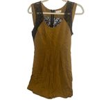 Silence + Noise ✨ Womens short sleeve brown/green Sz 4 dress w/ lace✨ Photo 2