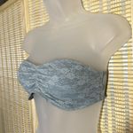 PINK - Victoria's Secret  Lilac or Pale Blue Gray Lace Bandeau Medium M Photo 2