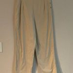 Orvis Womens Pants Cream Solid Cropped Beachy Medium Photo 0