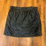 Joe Fresh  Skirt Large Black Sequined Mini Elastic Waist Lined Photo 6