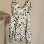 Main Strip Black And White Polka Dot Romper Photo 2