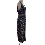 The Clothing Company Maxi Dress Womens Size L Black Floral Boho Hippie Festival Photo 4