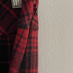 Eddie Bauer Red Black Tartan Plaid Wool Skirt 90s Holiday Preppy Academia Size 2 Photo 4