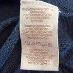 Free People Gatsby Boho Lace Scoop Neck Blue Ribbed Long Sleeve Top Size Medium Photo 9