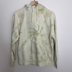 Reformation Jeans Green Tie Dye Pullover Hoodie Womens Small White Photo 1