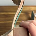 Betsey Johnson  Women's Sb-Mel Heeled Sandal tan silver size 5.5 Photo 11