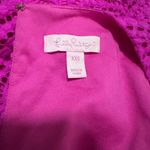 Lilly Pulitzer  Pink Lace‎ Cold Shoulder XXS Keyhole Back Scallop Hem Party Dress Photo 4