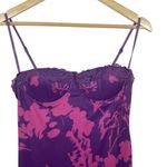 NWOT Finesse Nessa Floral Print Mesh Maxi Dress in Purple/Pink Size M Purple Size M Photo 8