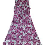 Disney  Parks Pink Purple Paisley Hidden Mickey Minnie Mouse Jersey Dress Size S Photo 1
