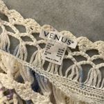 Venus Size S Purple Tie Dye Crochet Oversized Short Sleeve Tunic Top Coverup Photo 4