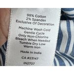 Talbots SLEEVELESS Blue & White Tank TOP SIZE 2 Stripes Cotton Blend Tunic GH Photo 9