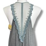 Suzanne Betro  Womens Maxi Sundress Sleeveless Scoop Neck Sheer Lace Back Gray 2X Photo 6
